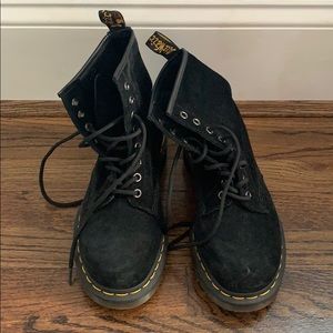 Black suede women’s Dr Martens